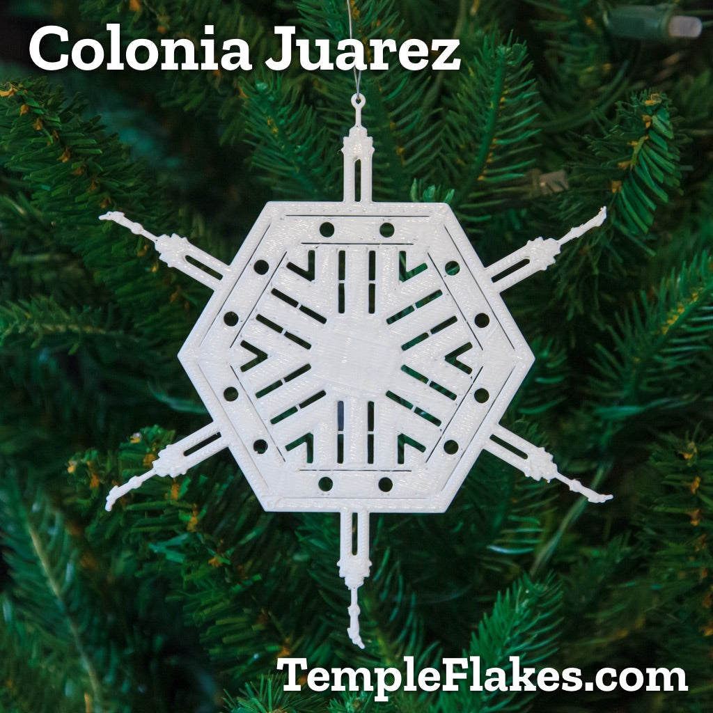 Colonia Juarez Temple Christmas Ornament