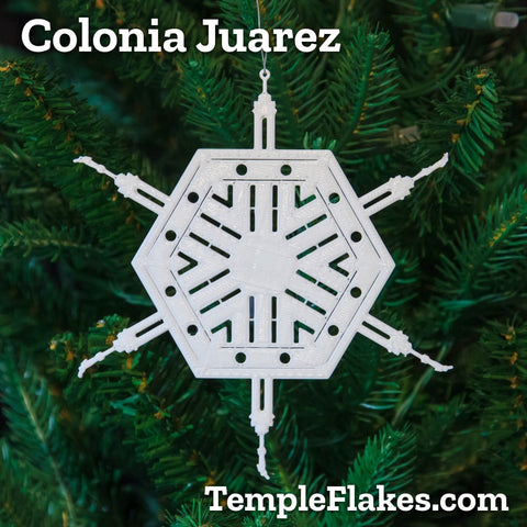 Colonia Juarez Temple Christmas Ornament