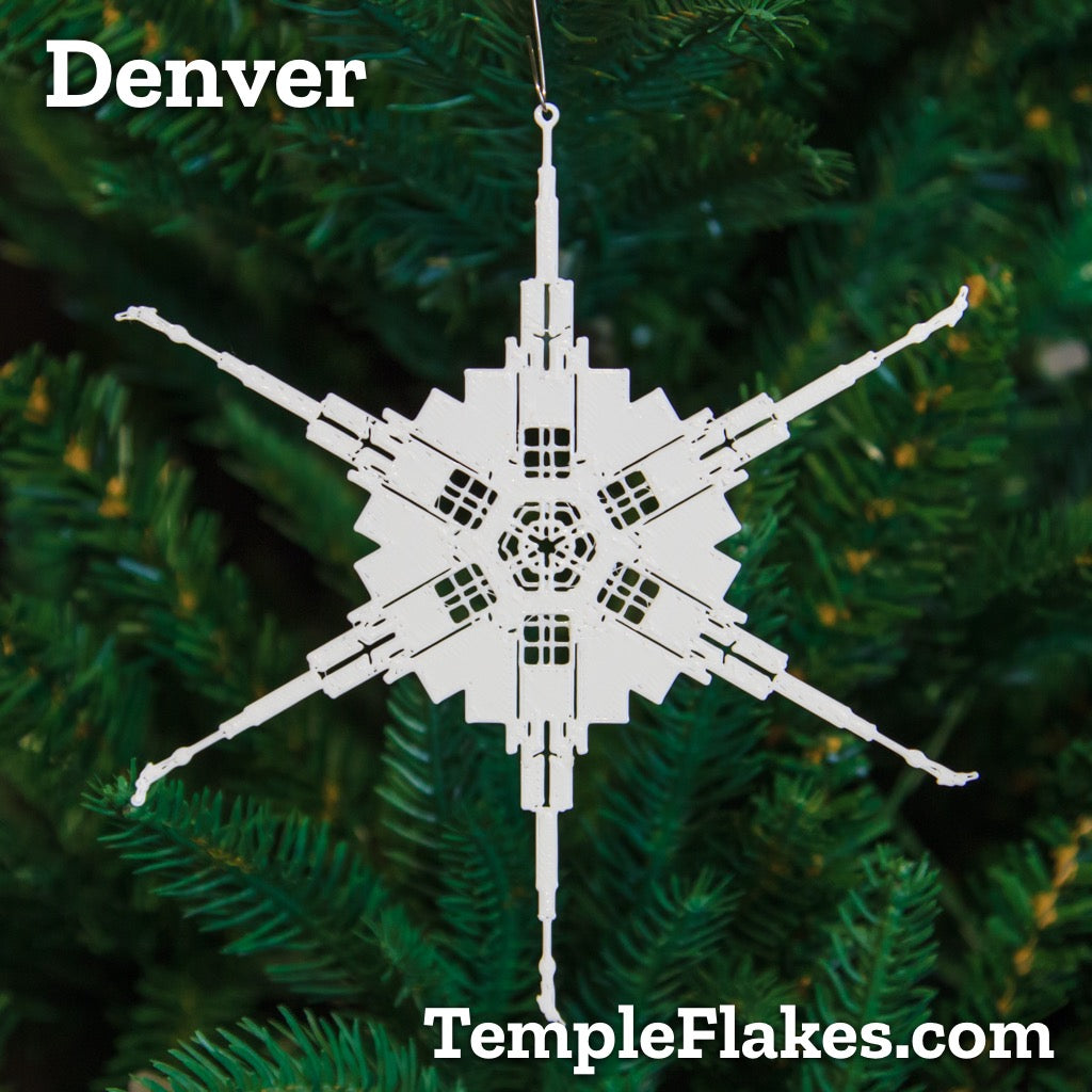 Denver Colorado Temple Christmas Ornament