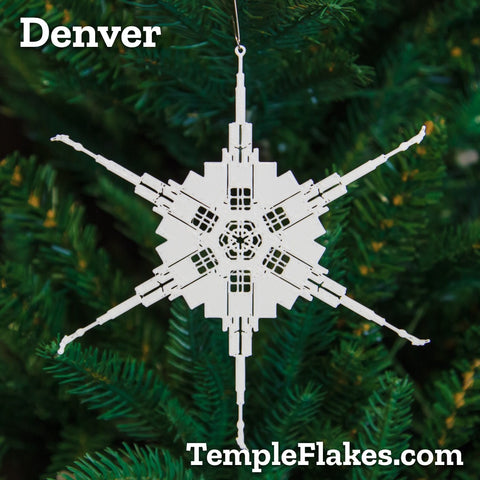 Denver Colorado Temple Christmas Ornament