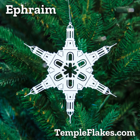 Ephraim Utah Temple Christmas Ornament