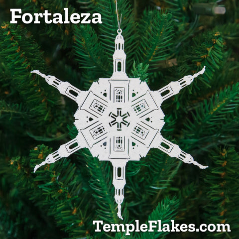Fortaleza Brazil Temple Christmas Ornament