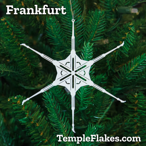 Frankfurt Germany Temple Christmas Ornament