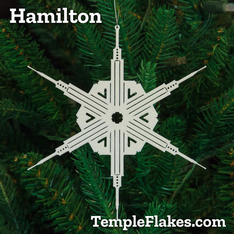 Hamilton New Zealand Temple Christmas Ornament