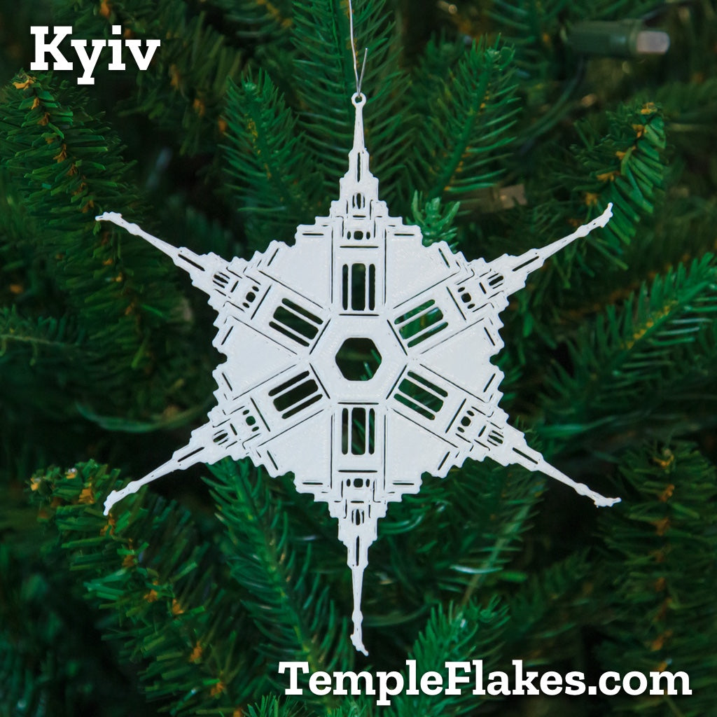 Kyiv Ukraine Temple Christmas Ornament