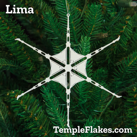 Lima Peru Temple Christmas Ornament