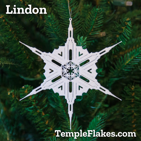 Lindon Utah Temple Christmas Ornament