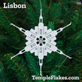 Lisbon Portugal Temple Christmas Ornament