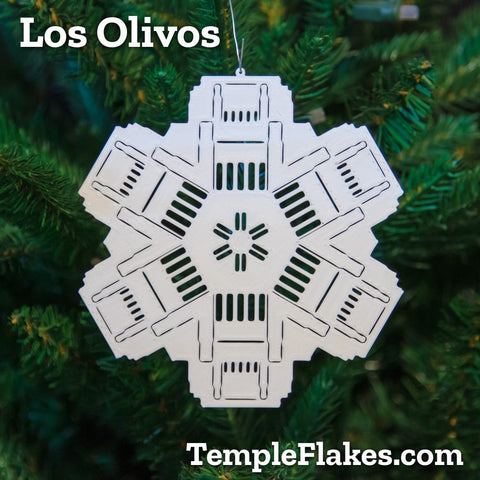 Lima Peru Los Olivos Temple Christmas Ornament