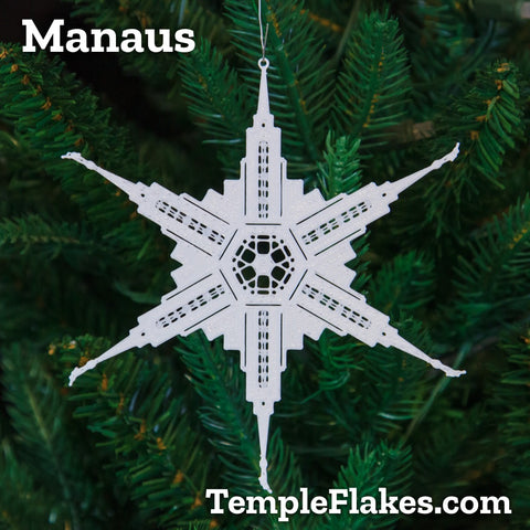 Manaus Brazil Temple Christmas Ornament
