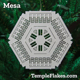 All 6 Arizona TempleFlakes Christmas Ornaments