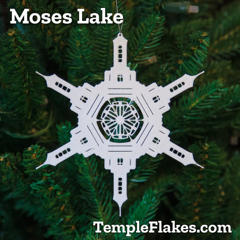 Moses Lake Washington Temple Christmas Ornament