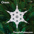 Orem Utah Temple Christmas Ornament