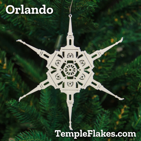 Orlando Florida Temple Christmas Ornament