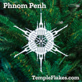 Phnom Penh Cambodia Temple Christmas Ornament