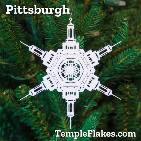 Pittsburgh Pennsylvania Temple Christmas Ornament