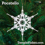 All 6 Idaho TempleFlakes Christmas Ornaments