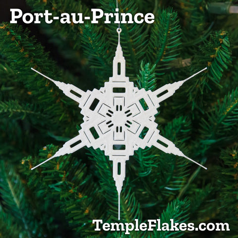 Port-au-Prince Haiti Temple Christmas Ornament
