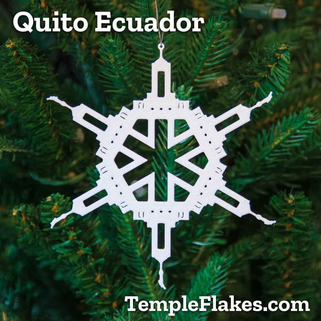 Quito Ecuador Temple Christmas Ornament