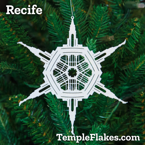 Recife Brazil Temple Christmas Ornament