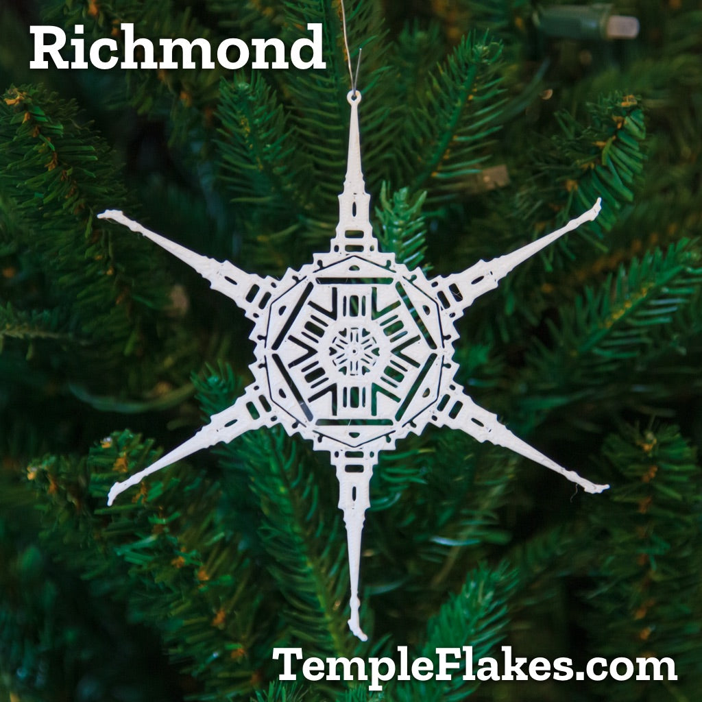 Richmond Virginia Temple Christmas Ornament