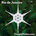 Rio de Janeiro Brazil Temple Christmas Ornament