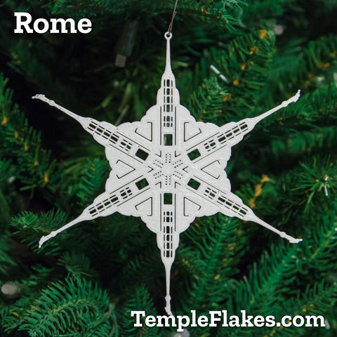 Rome Italy Temple Christmas Ornament