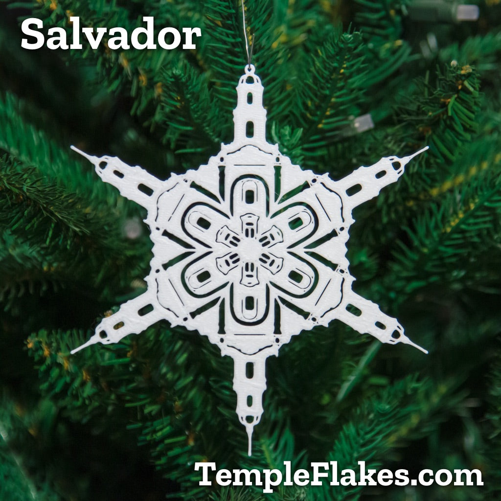 Salvador Brazil Temple Christmas Ornament