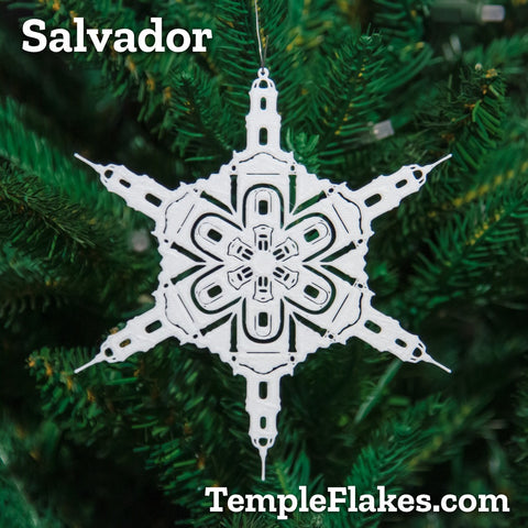 Salvador Brazil Temple Christmas Ornament
