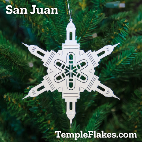 San Juan Puerto Rico Temple Christmas Ornament