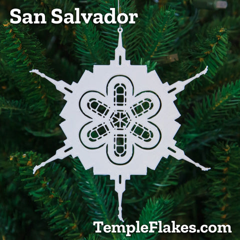 San Salvador El Salvador Temple Christmas Ornament