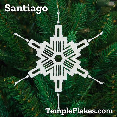 Santiago Chile Temple Christmas Ornament