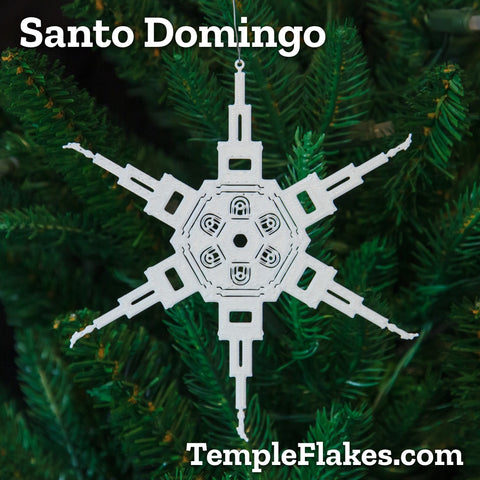 Santo Domingo Dominican Republic Temple Christmas Ornament