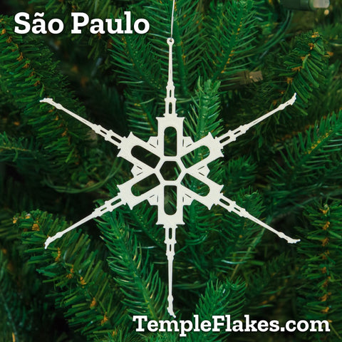 São Paulo Brazil Christmas Ornament