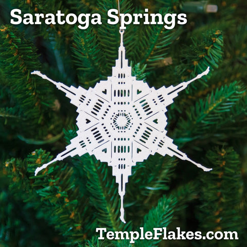 Saratoga Springs Utah Temple Christmas Ornament