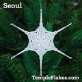 Seoul Korea Temple Christmas Ornament