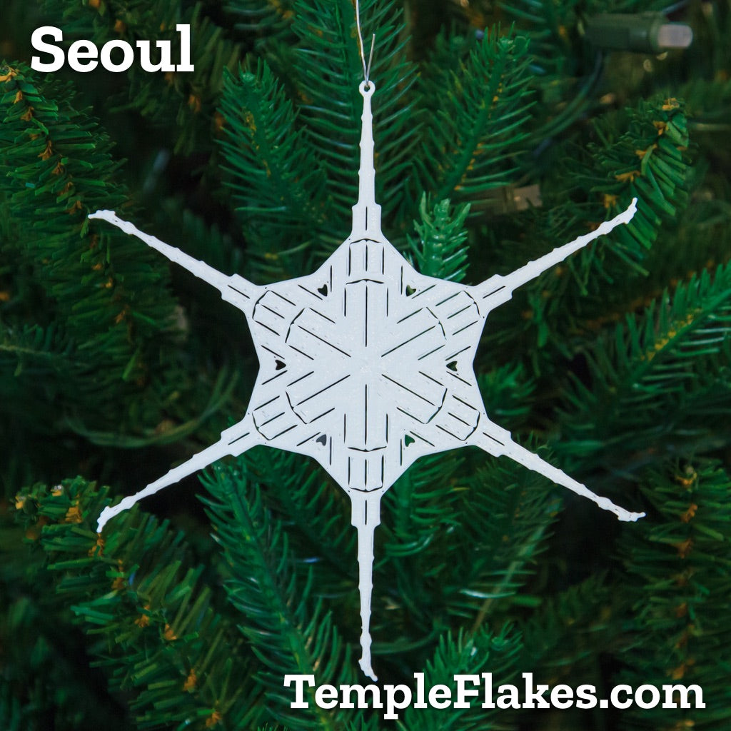 Seoul Korea Temple Christmas Ornament