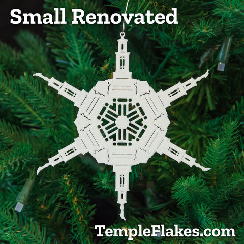 Small Renovated Temples Christmas Ornament