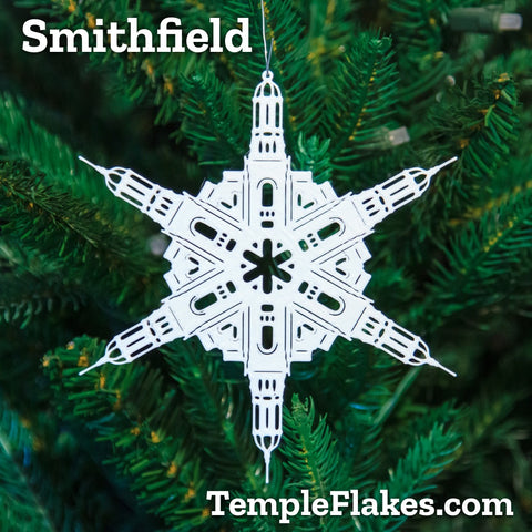 Smithfield Utah Temple Christmas Ornament
