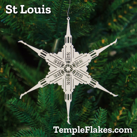 St Louis Missouri Temple Christmas Ornament