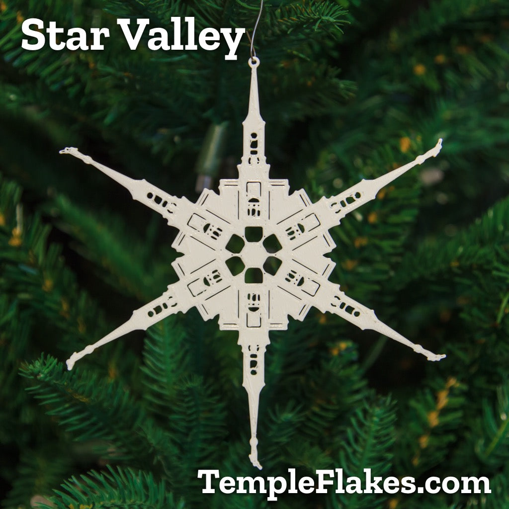 Star Valley Wyoming Temple Christmas Ornament