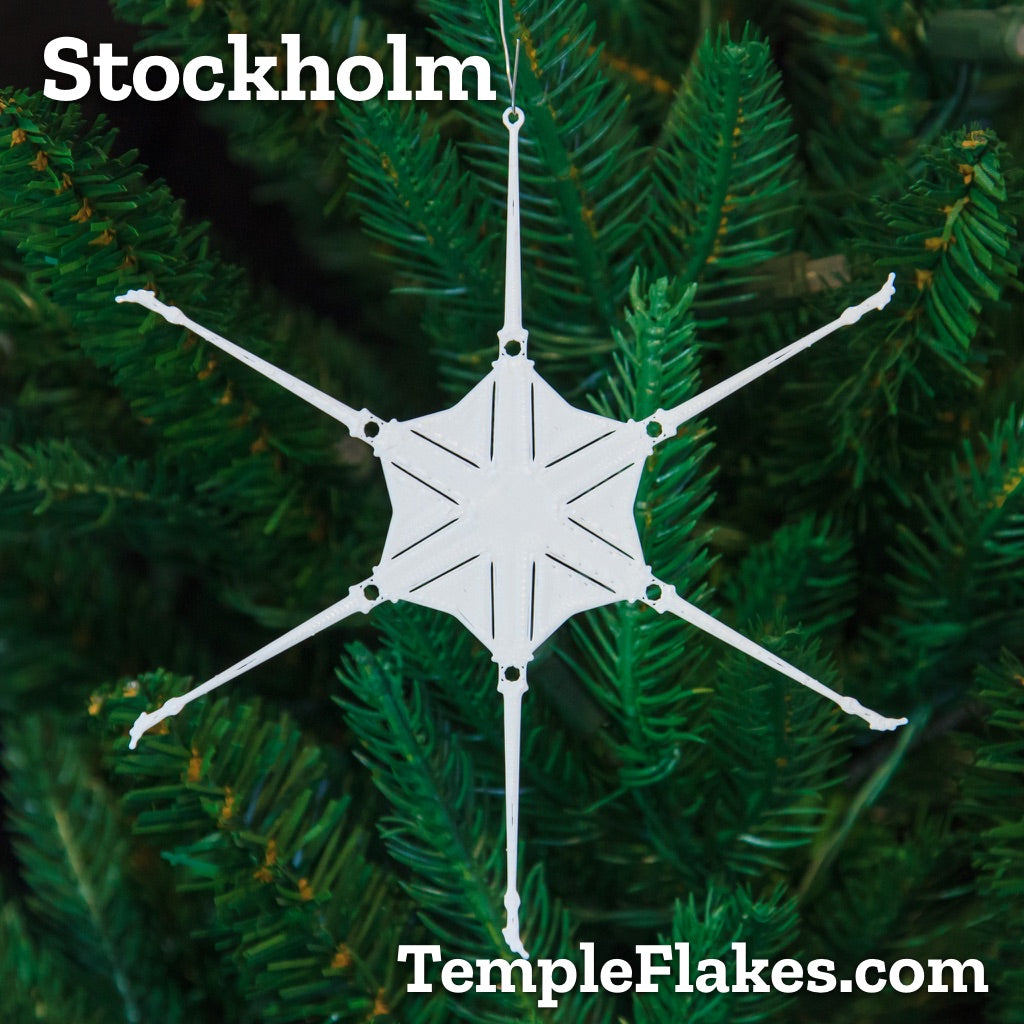 Stockholm Sweden Temple Christmas Ornament