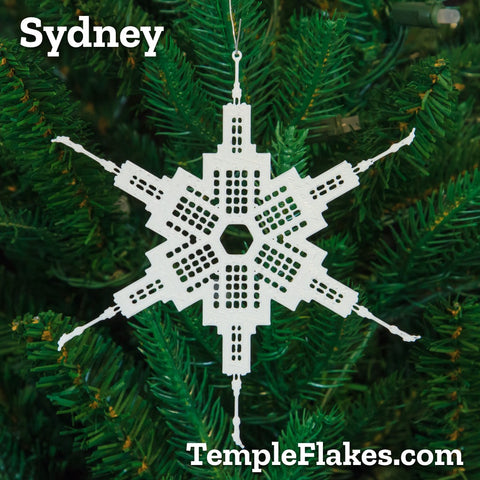 Sydney Australia Temple Christmas Ornament
