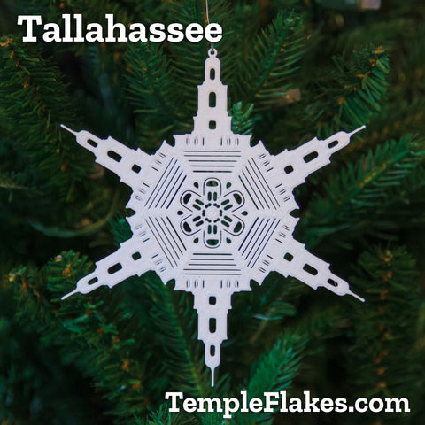 Tallahassee Florida Temple Christmas Ornament