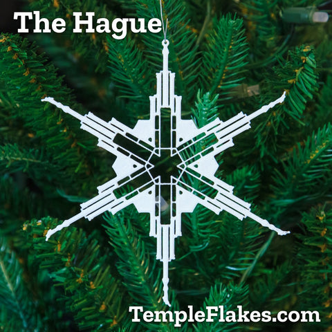 The Hague Netherlands Temple Christmas Ornament