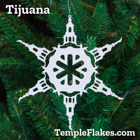 Tijuana Mexico Temple Christmas Ornament