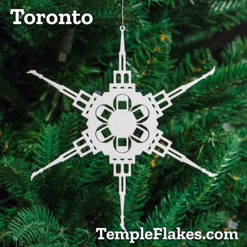 Toronto Ontario Temple Christmas Ornament
