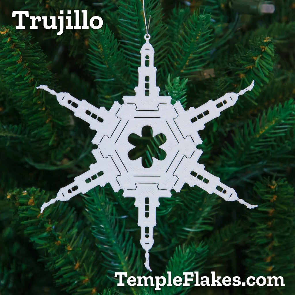 Trujillo Peru Temple Christmas Ornament