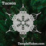 All 6 Arizona TempleFlakes Christmas Ornaments