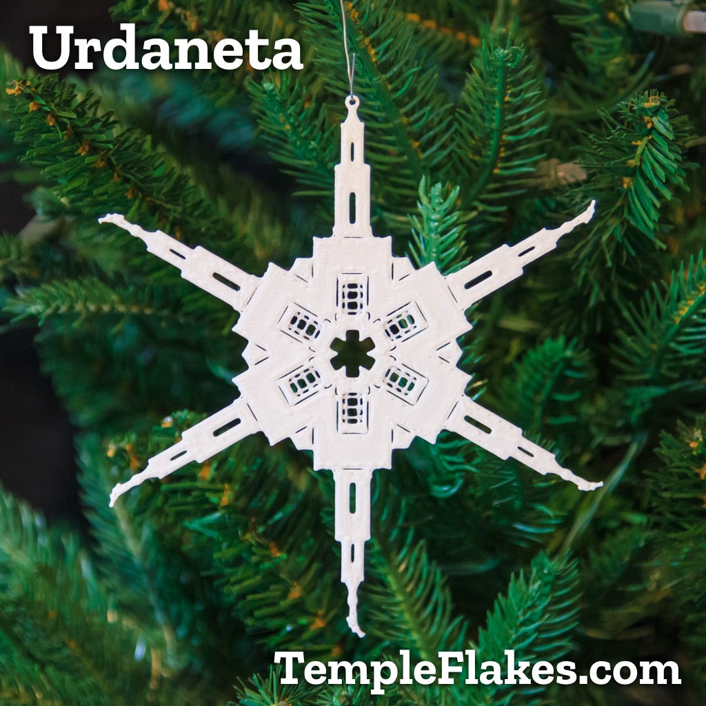 Urdaneta Philippines Temple Christmas Ornament